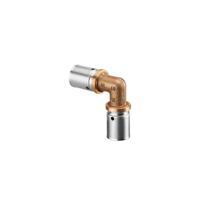 Cofit P-прес. угольник Oventrop 90° 20 x 20мм, бронза/нерж. сталь