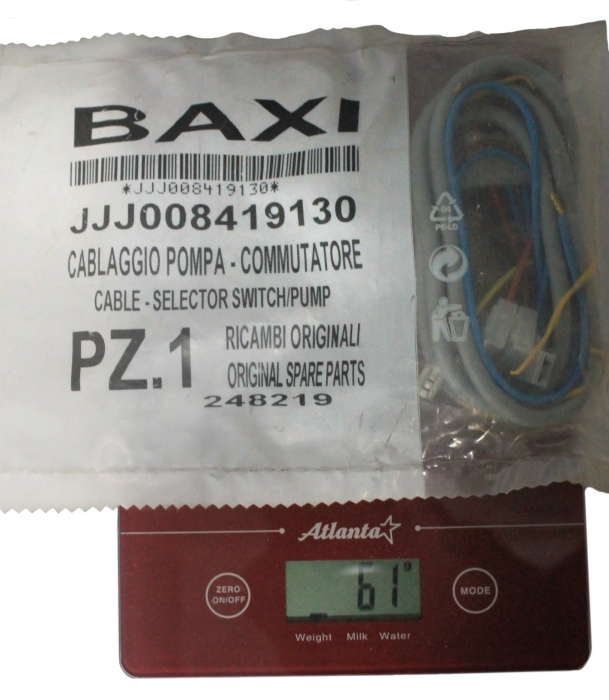   Baxi Проводка электрическая: насос/переключатель режима работы  
