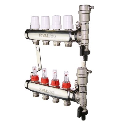 Коллектор Valtec Коллекторная группа НЕРЖ со встр. расх. в сборе, 1х6 вых. Евроконус 3/4  