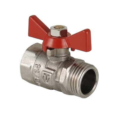 Valtec Кран шар. COMPACT, рукоятка бабочка 1/2" вн.-нар.  