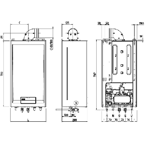 Газовый котел SIME Format DGT 25 BF  