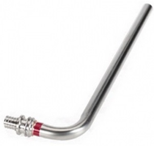 Rehau Трубка из нержавеющей стали для подкл. радиатора, Г-образная 20/1000