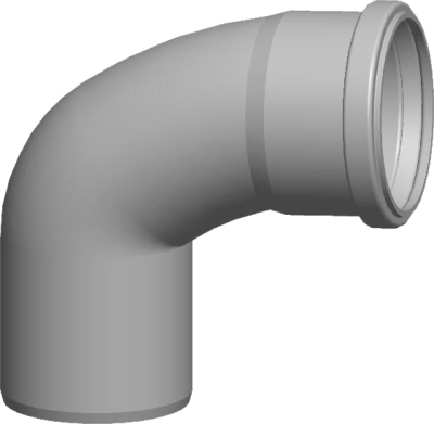 Wolf Дымоход Отвод для дымохода DN80 87°, из полипропилена