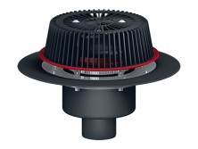 HL 62.1Safe/7 Кровельная воронка для аварийного водостока, с электрообогревом U=230B, мощность 10-30Вт, DN75