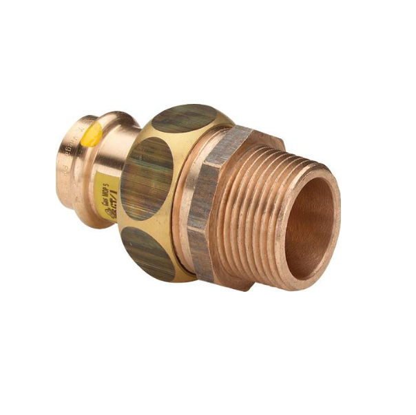 Viega Разъемное соединение пресс-Н 15x3/4 плоское уплотнение бронза G  