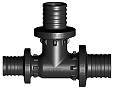 Rehau Тройник с уменьшенным бок. проходом SDR 11, 75-25-75  