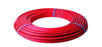 Henco Металлопластиковая труба СТАНДАРТ в красной изоляции (10мм), 26х3, бухта 50 метров