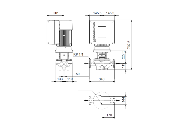   Циркуляционный насос Grundfos TPE 50-430/2-S-A-F-A-BAQE 3X400 50HZ  