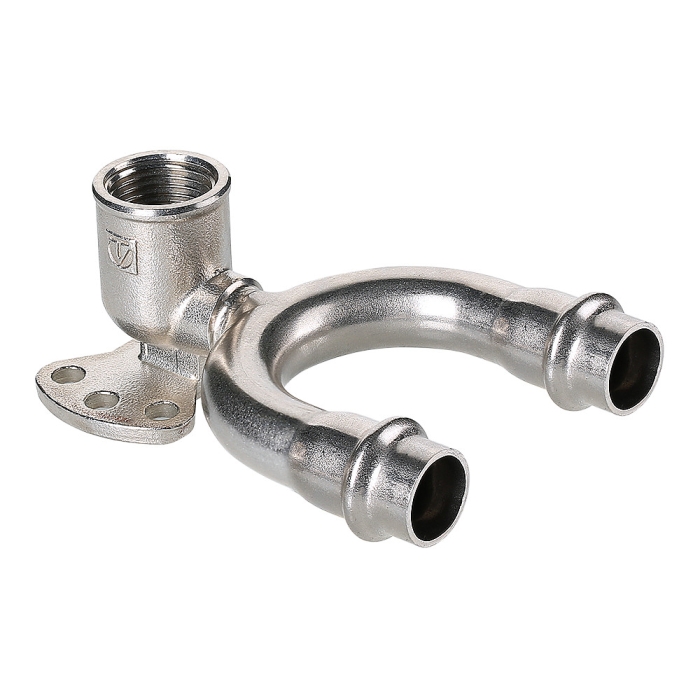 Valtec VTi.954.DI.150415 Водорозетка проходная нерж. сталь 15х1/2"  