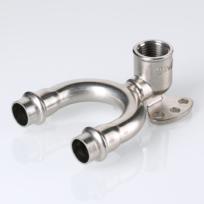 Valtec VTi.954.DI.150415 Водорозетка проходная нерж. сталь 15х1/2  