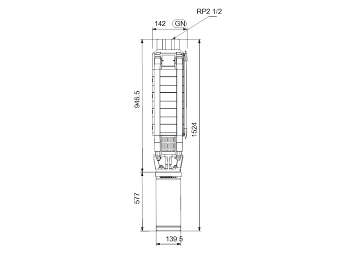 Скважинный насос Grundfos SP 17-11N (380В)  