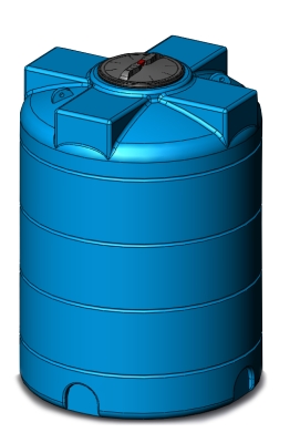 Ёмкость для воды Анион 2000 л с крышкой 380 мм 2003ВФК2