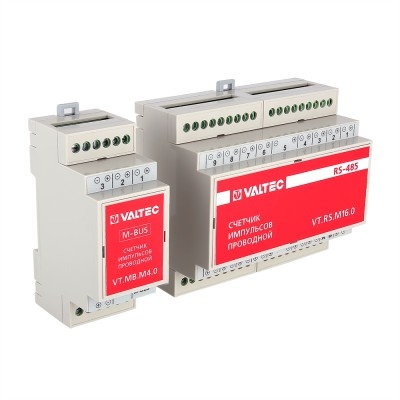 Valtec Счетчик импульсов пров. унив. СИПУ RS485 2-х канальный  
