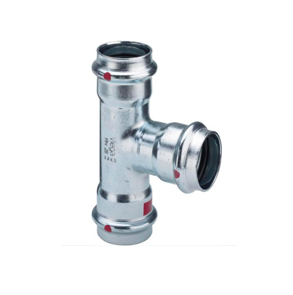 Viega Тройник пресс 42 оцинк.  