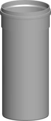 Wolf Дымоход Труба DN250 L:500 мм, из полипропилена