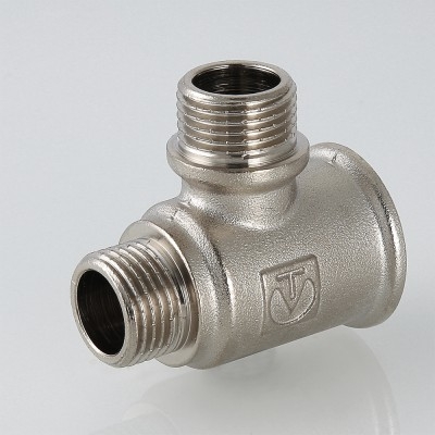 Valtec Тройник с двумя переходами на нар. р. 3/4х3/4х1/2 вн.-нар.-нар.  