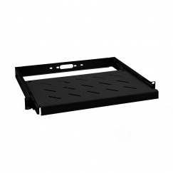 SKAT TB Shelf P450-B  Выдвижная полка 19 для шкафов 450 мм, черная