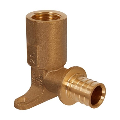 Водорозетка латунная удлинённая Hoobs ?20х2,8 - 1/2ВР