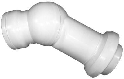 HL 210.7WE Шарнирный патрубок для унитаза, DN110