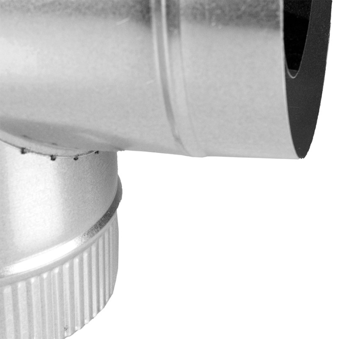 Сэндвич дымоход Дымофф Тройник сэндвич 90 580*500 Цинк/AISI409 1мм