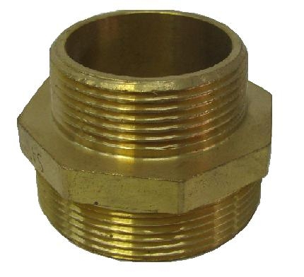 UNIPUMP Ниппель 1" нр х 11/4" нр (латунь)  