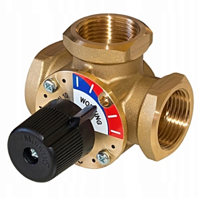 Клапан трёхходовой смесительный Hoobs 1055 G 1 DN25 мм PN10 бар kvs 10