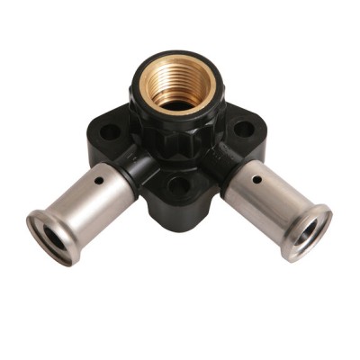 Henco Водорозетка угловая ВР, ПВДФ пресс (белая), 20x1/2x20 (40 мм)