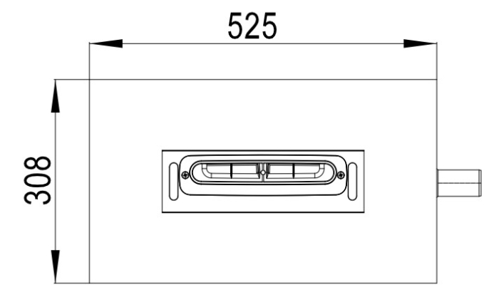 HL 53KF Корпус (низкий)  плоского щелевого лотка с регулируемыми опорами с шумопоглощающими вставками, комплектом гидроизоляции и съёмным сифоном (H=30 мм), DN 40  