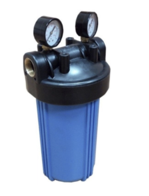 Колба фильтра Kristal Filter Big Blue 10"NT 1" с манометрами