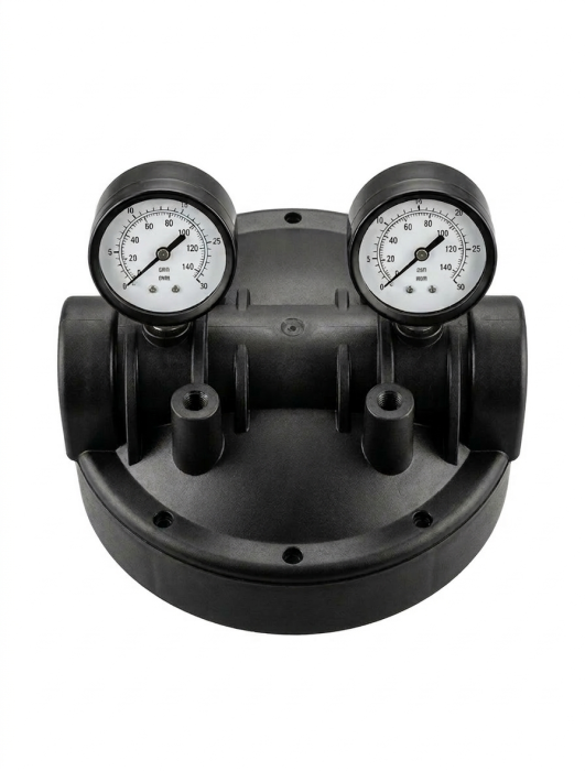 Колба фильтра Kristal Filter Big Blue 10"NT 1" с манометрами  