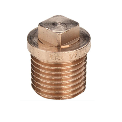 Viega Заглушка Н 1 с квадратом и бортиком бронза