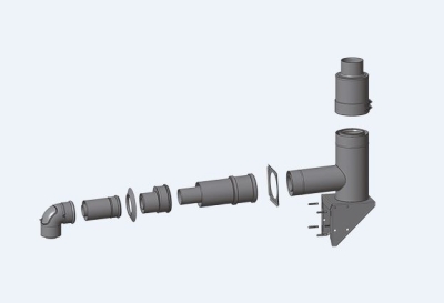 Wolf Дымоход Базовый коаксиальный комплект DN 60/100 - DN110 / 160