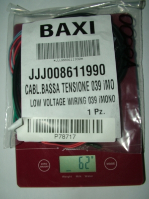 Baxi Проводка электрическая до 36 В от разъема А5 к модулятору газового клапана, датчику температуры СО и (8611990)