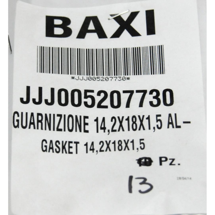   Baxi Уплотнение 14,2х18х1,5 AL -18-  