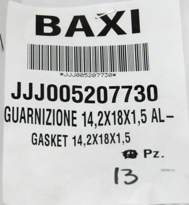   Baxi Уплотнение 14,2х18х1,5 AL -18-  