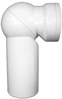 HL 210P Шарнирный патрубок для унитаза, из ПВХ, DN110