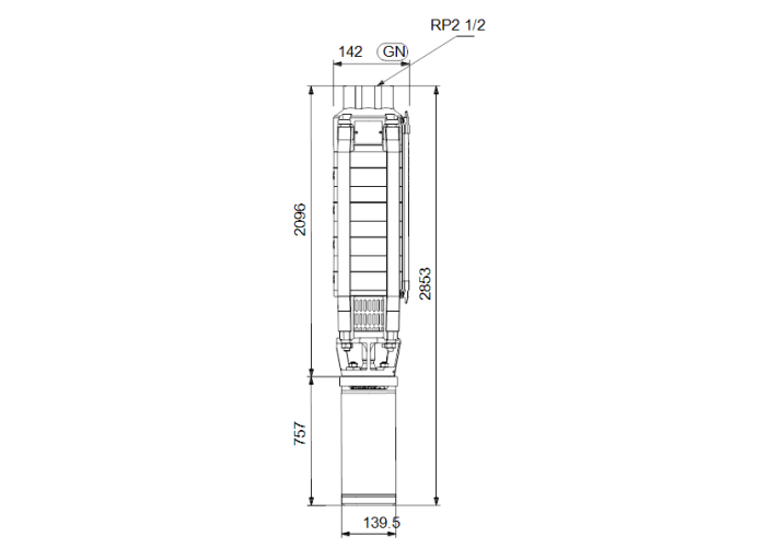 Скважинный насос Grundfos SP 17-30N (380В)  