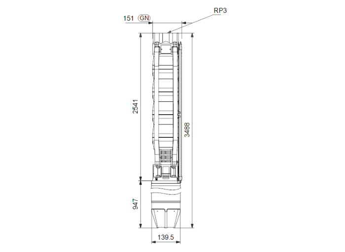 Скважинный насос Grundfos SP 46-20N (380В) SD