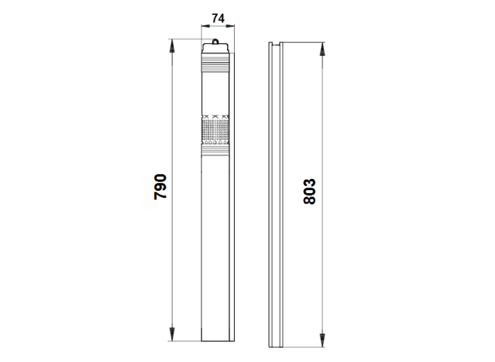 Скважинный насос Grundfos SQE 2-75 NE (230В)  