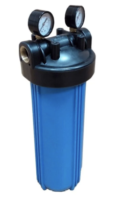 Колба фильтра Kristal Filter Big Blue 20 NT" 1" с манометрами