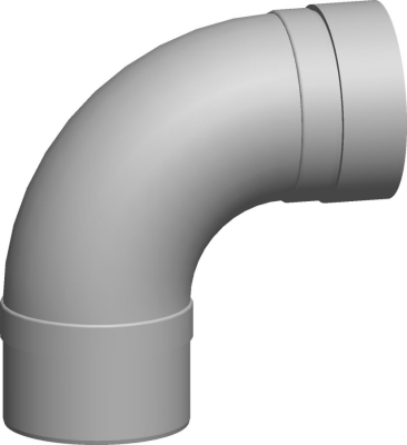 Wolf Дымоход Отвод дымохода DN315 90°, из полипропилена