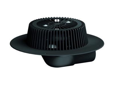 HL Воронка для водостока с отсекателем воздуха, с горизонтальным выпуском DN75, с корпусом из ПП.