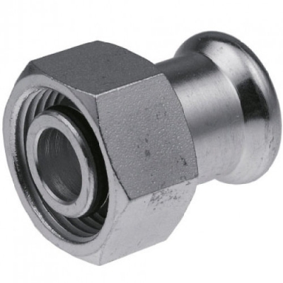 Соединитель разъемный с внутренней резьбой пресс KAN-Therm Steel - 18xG3/4 (к радиаторам VK)