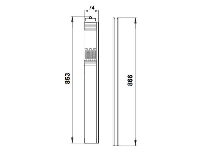 Скважинный насос Grundfos SQE 2-105 NE (230В)  