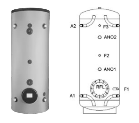 Буферная ёмкость Meibes PSB 400 RAL 9006 14068  