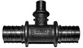 Rehau Тройник с уменьшенным боковым проходом 50-32-50  