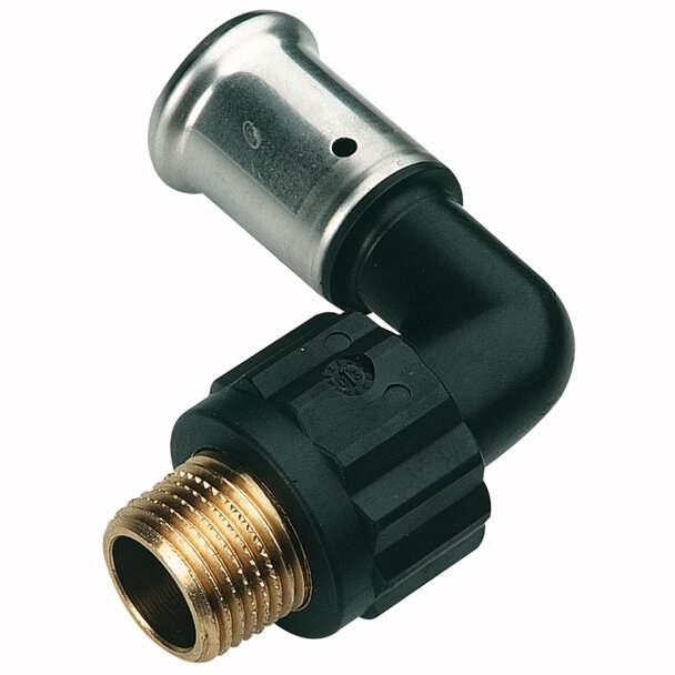Henco Угольник 90° НР, ПВДФ пресс, 14x1/2"  