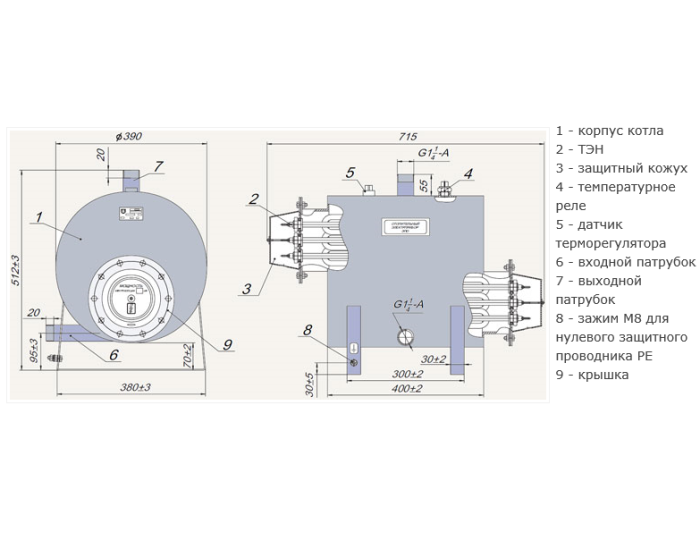 Электрический котёл Эван ЭПО 72В  
