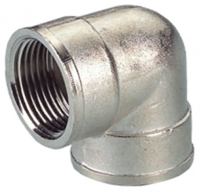 Уголок из латуни никелированный внутр./внутр. 3/4х1/2