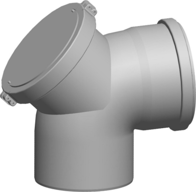 Wolf Дымоход Отвод с ревизией 87° DN160, из полипропилена